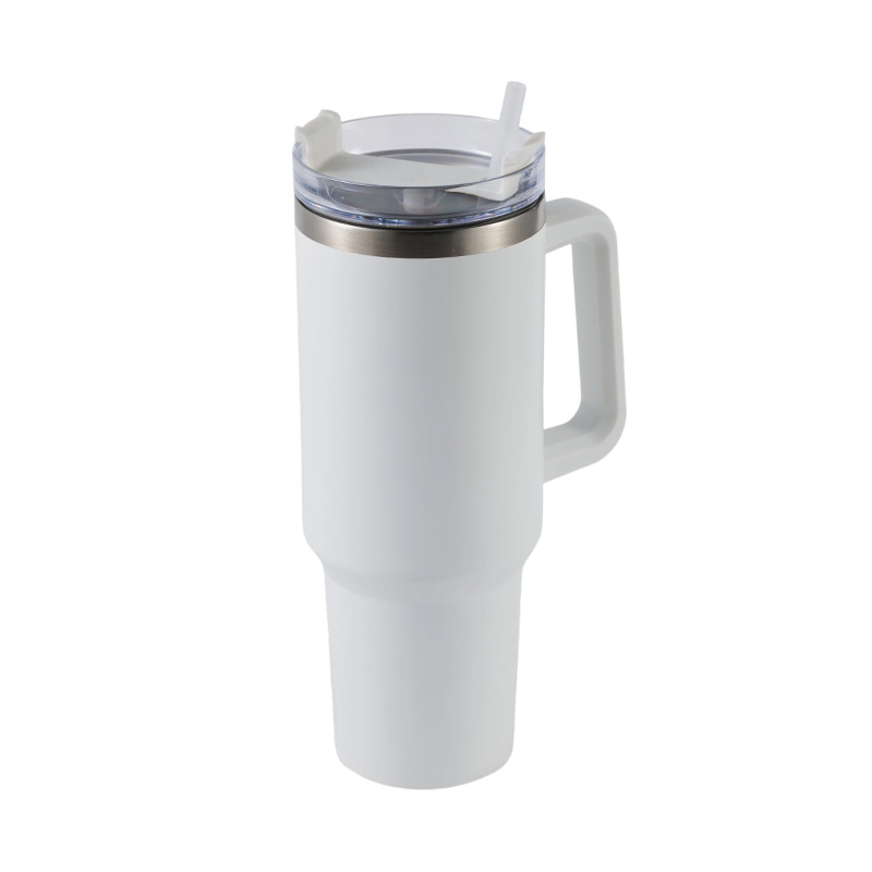 Taza de viaje portátil para automóvil de gran capacidad con tapa de paja
